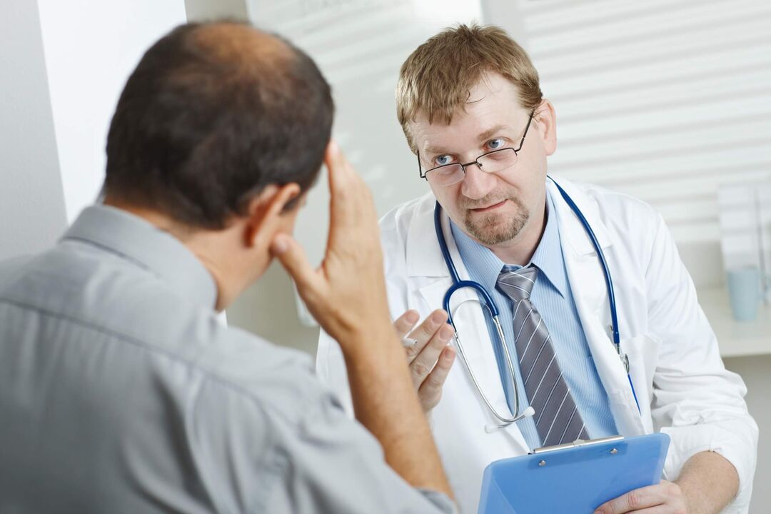 Arzttermin wegen bakterieller Prostatitis